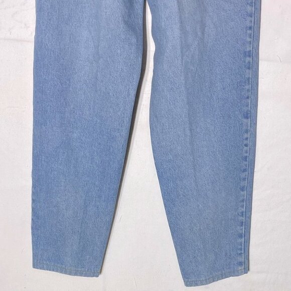 Vintage Bluenotes Light Wash High Rise Pleated Tapered Hammer Style Jeans - Picture 11 of 13